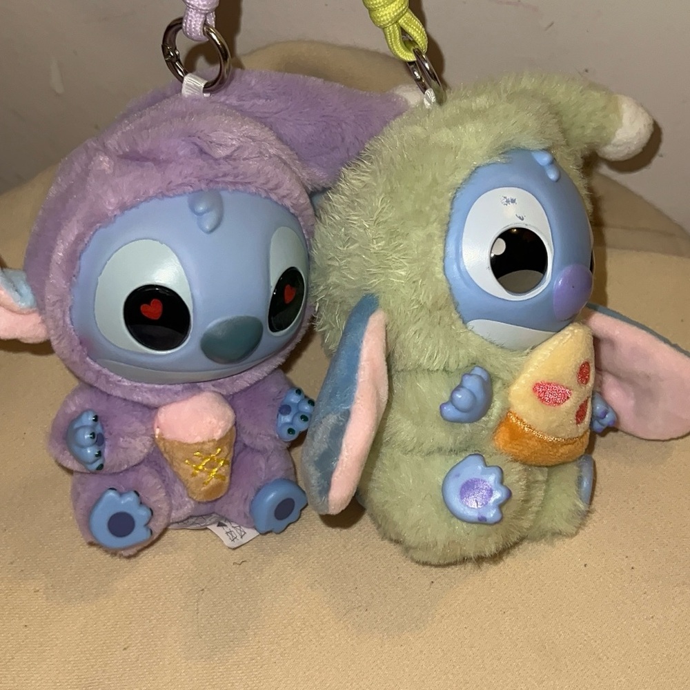 Cute Plush Keychain Set
